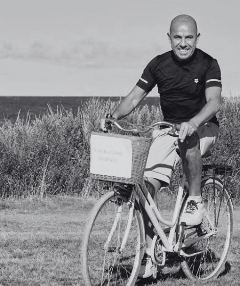 Fabio in bicicletta